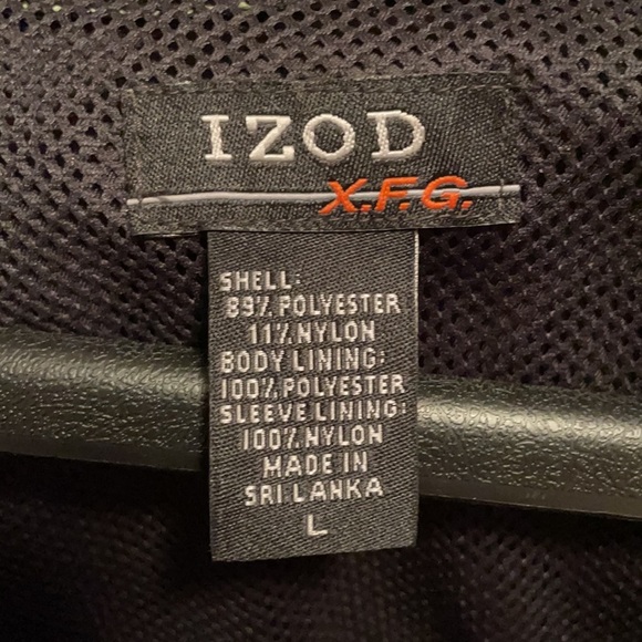 Izod Short Sleeve Men Jacket Windbreakers Size L - Picture 5 of 5